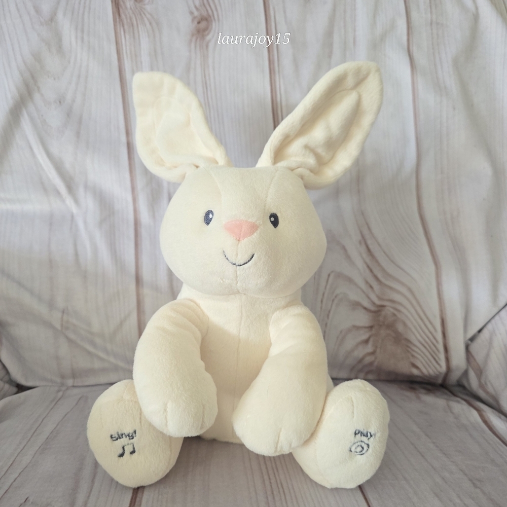 Baby Gund Flora Bunny Rabbit Singing Peek A Boo Plush Toy Cream 10 Inch 2021